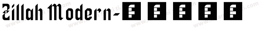 Zillah Modern字体转换